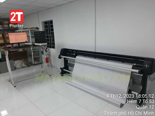 Máy Vẽ Sơ Đồ 2T Plotter Ngành May Tốc Độ 90m²/h – Chính Xác Tuyệt Đối (Model J185-2/J205-2)
